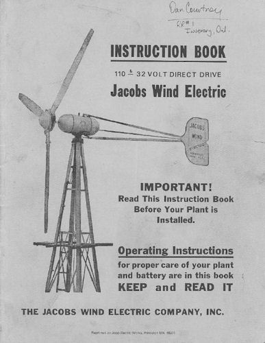 Jacobs wind generator brushes 