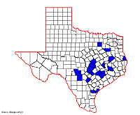 Echmepteryx hageni map