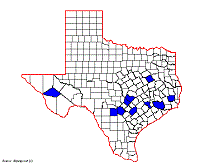 Neolepolepis occidentalis map.