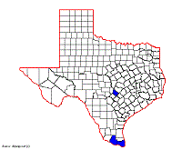 Thylacella cubana map.